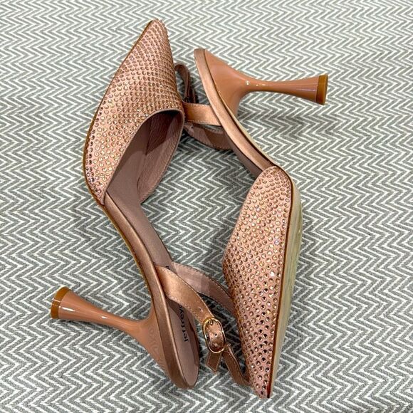 Jeffrey Campbell Zivote Slingback Pump Heels In Light Pink Rose Size 8 - Picture 6 of 7